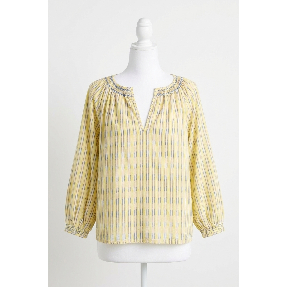 NEW VELVET BY GRAHAM & SPENCER campbell v-neck top in buttercup